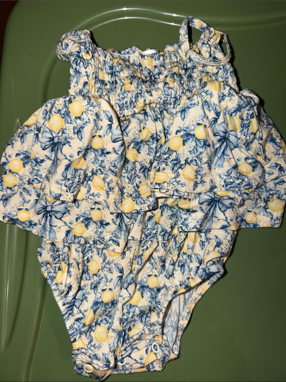 Dream Big Little smocked bubble romper